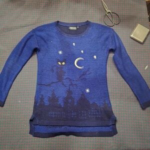 Blue Night Sky Womens Sweater